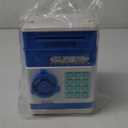 Refasy Piggy Bank Cash Coin Can ATM Bank Electronic Coin Money Bank for Kids Age 3-12, Money Savings Box Mini ATM Coin Bank Toys Gifts for 3 4 5 6 7 8 9 10 11 12 Year Old Boys Girls (Blue)