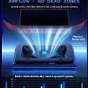 llano V12 Gaming Laptop Cooling Pad, RGB Laptop Cooler, Laptop Cooling Fan Stand with 5.5 Inch Powerful Turbofan, for 15.6-19in Laptop, Adjustable Speed, Dustproof, 3-Port USB Hub, Black (RGB)