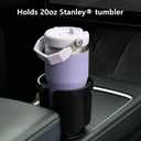 Upgraded Car Cup Holder Expander Adapter with Offset Adjustable Base, Compatible with Yeti 14/24/36/46oz Ramblers, Hydro Flasks 32/40oz, Other Large Bottles Mugs in 3.5"-4.0", 1 Pack