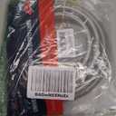 KEOKLE Dishwasher Installation Kit, 10ft,Dishwasher Water Supply Line, Stainless Steel Braided Burst Proof Hose ⅜"by⅜" Kit With Tee Stop Valve