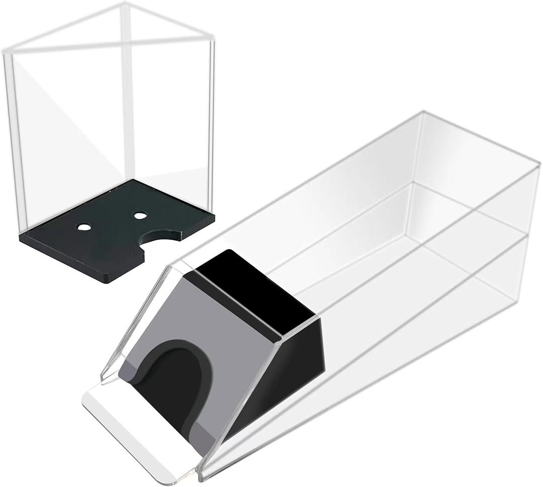 SEETOOOGAMES Blackjack Shoe Discard Tray - Poker Cards Dealing Shoe with Discard Holder - Clear Acrylic Card Dispenser Casino Blackjack Game Accessories