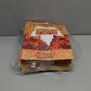 qiqee Thanksgiving Auto-pop Up 10x10x2.5 inch Pie Boxes with Window Pumkin Leaves 30Packs Cookie Donut Bakery Box