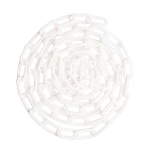 US Weight 2" x 500' SunSheild Plastic Safety Chain – White
