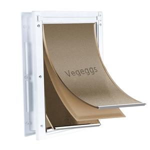 Plastic Pet Door, Easy Install, Paintable, for Install in Interior and Exterior Doors or Walls, Closing Panel Included, 5¾" × 9⅛" Flap Opening, for Pets Up to 15lb, (Small)