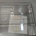 Briwooody 1 Pcs Large Expandable Acrylic Drawer Organizers, Grid Adjustable Drawer, Dividers Organizer for Desk, Makeup, Jewelry, Office, Kitchen Supplies (Clear,5 Compartments)