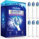 MySmile UC605 Electric Toothbrush Replacement Heads, 6 Packs (White)
