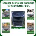 Air Conditioner Covers for Outside units, 36 x 36 Central Air conditioner Covers for Outside, Fits Most Central AC Units, Top Protection Defender DesignMesh36 x 36