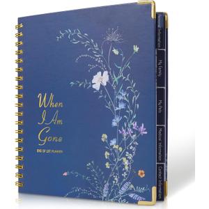 When I Am Gone End of Life Planner Book with Tabs