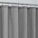 ALYVIA SPRING Extra Long Fabric Shower Curtain Liner Waterproof - 72" x 96", Soft & Lightweight X-Long Shower Curtain with 3 Magnets, Machine Washable - 72x96, Grey