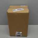 GeLive Brown Glass Vase Round Clear Colored Flower Vase for Centerpiece Long Stem Branch Fresh Artificial Plant Bottle Modern Home Indoor Decoration (Brown)