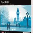 Water Color Paper 8x10, 16 Sheets (32 Pages) Cold Pressed Watercolor Paper 140 lb, Water Color Sketch Books for Adults, Painting Paper for Artists & Beginners (White)