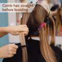 Honoson Hair Braider Set, 7 Pieces Automatic Hair Braider with Electronic Hair Braiding Tool Machine, Rat Tail Comb and Crocodile Hair Clips for DIY Hair Styling (Bright Color)