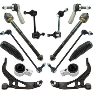TRQ Front and Rear Steering & Suspension Kit Compatible with 2011-2017 Ford Explorer 2013-2016 Police Interceptor Utility