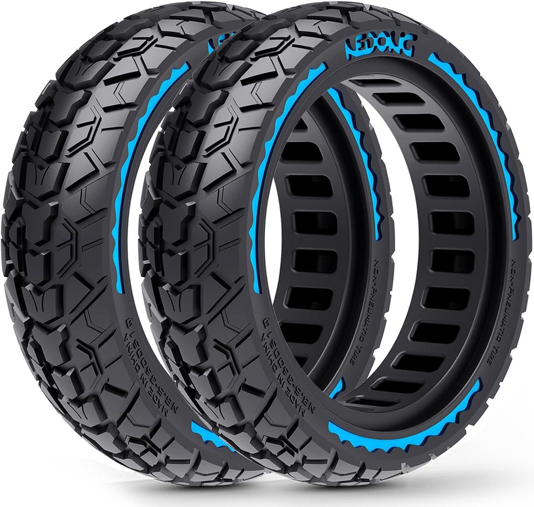 2-Pack 10x2.50 Scooter Tire Tubeless, Upgrade Your Scooter with 60/70-6.5 Off-Road Airless TIre, 10x2.5-6.5 Replacement Tyres for Segway Max G2/G30 Series, Gotrax G6/G5/G MAX/ECLIPSE, etc
