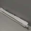 UNISHADES no Drill Cordless Roman Shades for Windows, 24" W 64" H - Light Filtering - Linen - White