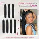 Dansama 7 Packs Passion Twist Hair Water Wave Braiding Hair for Butterfly Style Crochet Braids Bohemian Hair Extensions (30inch (Pack of 7), 1B)