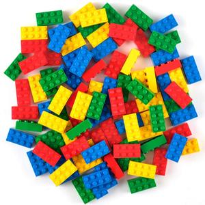 Strictly Briks Building Blocks Starter Kit - Compatible with All Major Brick Brands - 96 2x4-Stud Bricks in Blue, Green, Red & Yellow - Creative Building Play Set for Ages 3 & Up