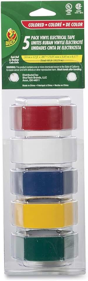 Electrc Tape3/4"X12' 5pk