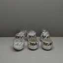 Disco Ball Vases for Table Centerpieces - Hewory 6pcs Silver Mirror Glass Planters Flower Pot Containers, Bulk Disco Balls Bowl Candle Holders for Wedding Bridal Shower Birthday Events Party Decor