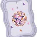 Isaac Jacobs 4x6 Light Lavender Curved Deco Frame for Tabletop and Wall Display, Decorative Art, Design, Home Dcor, Gift (4x6, Light Lavender)