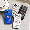 for iPhone 11 Pro Max CaseCool Sports Shoes Brand Phone Puffer Case Puffy Cove, Cool Red Sneakers ins White or Black Label Pattern Soft Cover-Ultra Thin Soft Silicone Shockproof Cover for iPhone