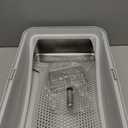 Stainless Steel Litter Box | XL Enclosed Cat Litter Boxs with Lid for Big Cats | High Sided, Anti-Urine Leakage | Non-Stick Bottom & Includes Litter Mat & Metal Scoop (Silver Gray)