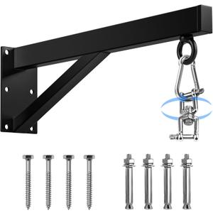 YORWHIN Punching Bag Hanger, Boxing Bag Wall Bracket Heavy Hanger Rated Hanging Stand Silent Rotation for Home Gym Indoor Outdoor Boxing Exercise
