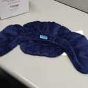 REVIX Microwave Heating Pad for Neck Shoulders and Back, Weighted Hot Neck Shoulder Wrap with Herbal Aroma, Microwavable Moist Heat Warmer, Scented (Navy)