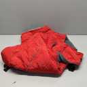 DENTRUN Winter Warm Dog Coat Reflective Jacket with Turtleneck for Cold Weather, Adjustable Buckle Windproof Water Repellent, Thick Snowsuit Fleece Vest for Small, Medium, Large Dogs, Red, XXXL