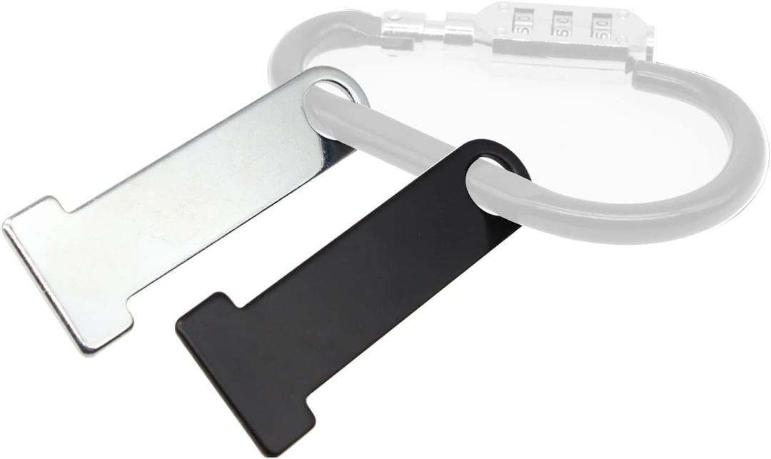 Motorcycle Helmet Strap D-Ring Lock Stainless Steel, Universal Motorcycle Helmet Lock Bracket (Silver 2 PCS)