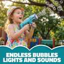 11.25 Inch Light-Up Bubble Shark Blaster with Sound Includes Batteries and Soap - 1 Count