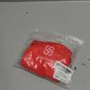 SUUKSESS Women Square Neck Lace Bodysuit Sleeveless Spaghetti Strap Tank Top (X-Small, Red)