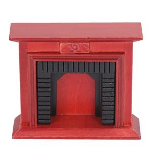 Wedinard Dollhouse Fireplace, Birch Doll House Grate 1:12 Scale Vivid Design for Kids