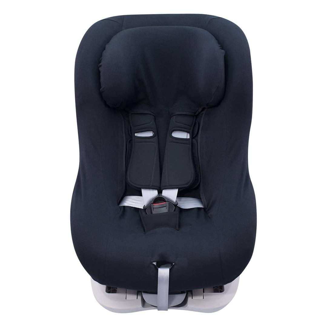 JYOKO Kids Cover Liner Universal Made Cotton for car seat with Head Support Compatible with Britax, Chicco, Mico (Black Series)