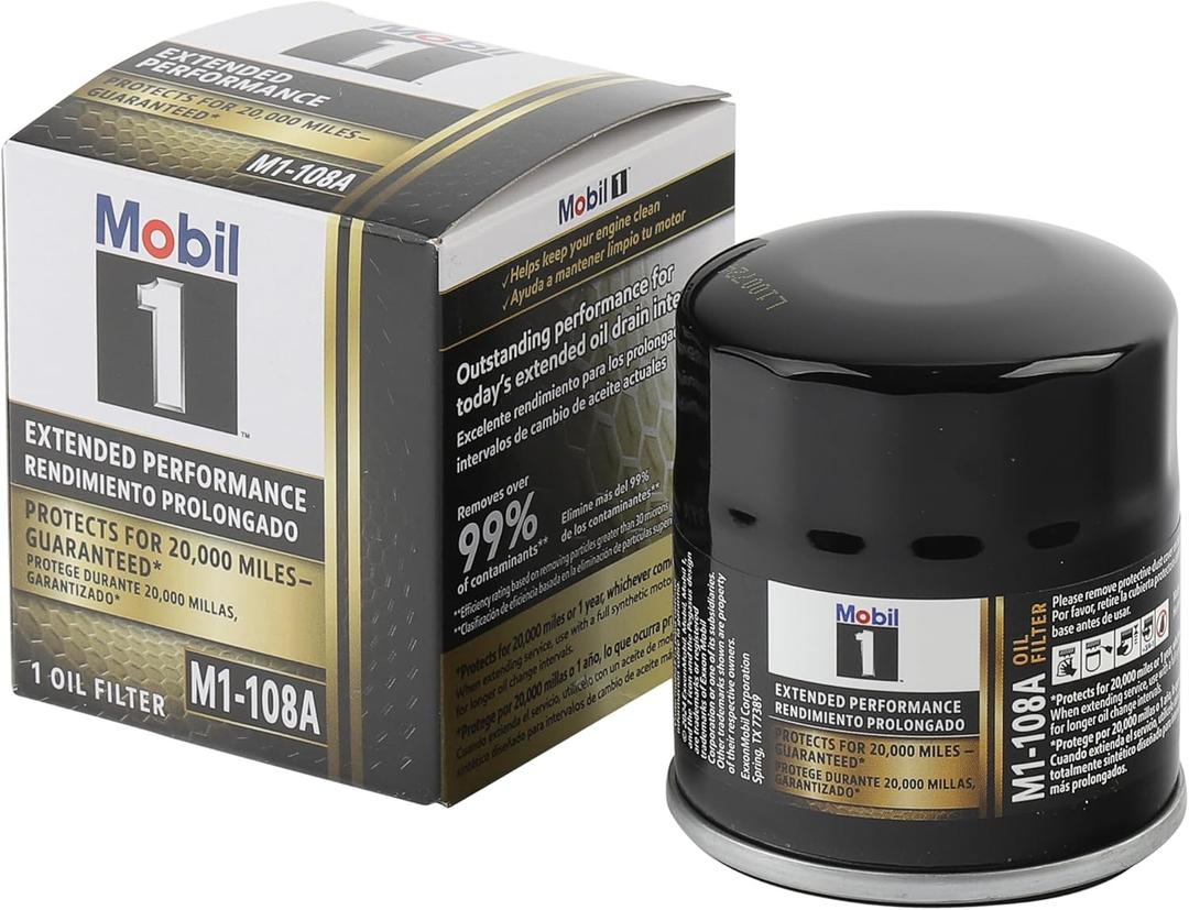2 x Mobil 1 M1-108A Extended Performance Oil Filter, Pack of 2