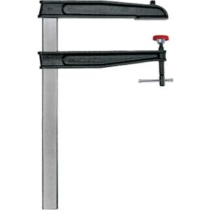 BESSEY Deep Reach Tradesman's Bar Clamp - 12 In. Throat x 24 In - CDS24-12WP - Woodworking Clamps with Wooden Handle, Ideal for Home Improvement, Workbench Projects, Carpentry and Cabinetry