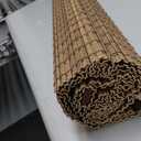 UNISHADES Cordless Bamboo Roman Shades for Windows, Blinds Size (35.5" W 64" H) Colour (Highfield Teak)