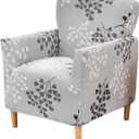 Printed Banquet Armchair Slipcovers Soft Chair Covers Armchair 1-Piece Stretch Chair Covers for Living Room Nonslip Outdoor Armchair CoverPets Friendly Furniture Protector,07