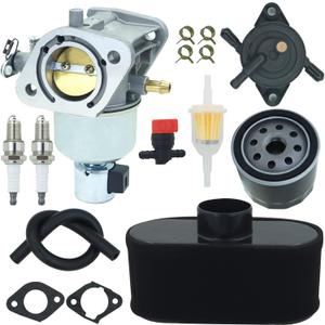 15004-0984 Carburetor Replaces For Kawasaki 15004-0826 15004-0828 15004-0986 Fits for FR651V FR730V FS651V FS730V 4-Stroke V-Twin Cylinder Models with Oil Air Filter Fuel Pump