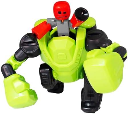 Zing Stikbot Megabots - Green (Knockout) Stikbot Poseable Collectible Stop Motion Action Figures and Mega Vehicles