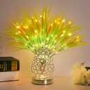 Birthday Gifts for Women Mom,18 Inch Wheat Stalks Decor Table Lamp,Rechargeable Touch Flower Lamps,3-Colour Dimming Night Light,Home Kitchen Wedding Party Boho Decor Thank You Gifts