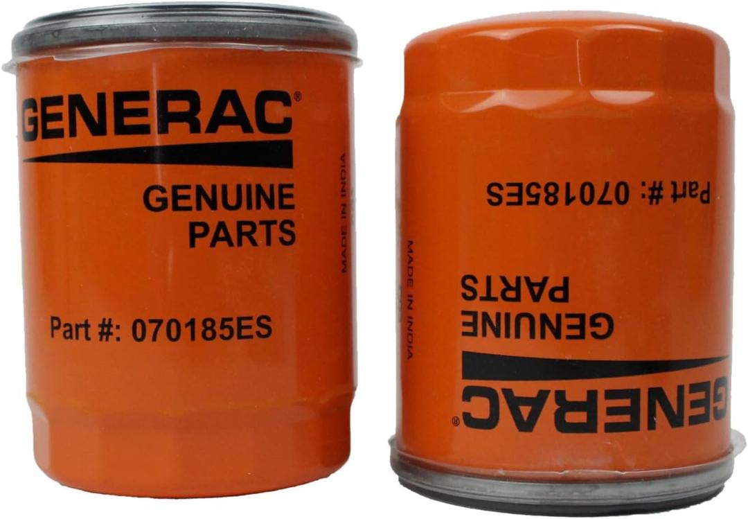 Generac 2 Pack Genuine 070185ES Oil Filter Fits 070185E 70185 OEM