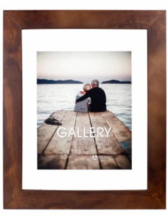 Malden Walnut Floating Glass Picture Frame 11 x 14