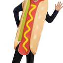 Spooktacular Creations Hot Dogs Costume Kids, Unisex Food Themed Costume for Child Teens Halloween Dress up Cosplay Party (Large(10-12 yrs))