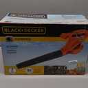 BLACK+DECKER Electric Leaf Blower, Handheld Blowers for Lawn Care, Lightweight, 180 MPH 180 CFM, 7-Amp, Corded (LB700)