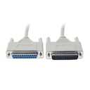 uxcell - a10031700ux0101 DB25 25 Pin Male to Female Serial Parallel Printer Extension Cable 2.6M