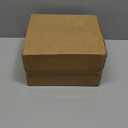 Havniva Ceramic Raised Dog Bowl with Stand for Large Breed Dog Dish Pet Food and Water Bowl (Single Bowl with Stand - Beige, 8''D)