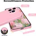 2 x Compatible with iPhone 15 Pro Max Case Pink, Liquid Silicone Case Full Body Shockproof Protective Phone Case Cover with Anti-Scratch Microfiber Lining for iPhone 15 Pro Max 6.7inch (Pink)