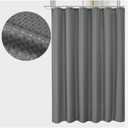 Zenna Home 70 In. x 72 In. Steel Gray Luxury Spa Waffle Shower Curtain