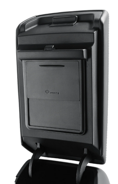 TPARTS Magnetic Armrest Hidden Storage Box Compartment for Telsa Model 3 2018-2023 & Model Y 2020-2025 Interior Accessories Console Organizer Push-to-Open